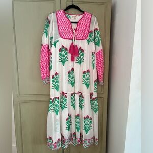 SZ BLOCKPRINTS JODHPUR MAXI DRESS SZ S